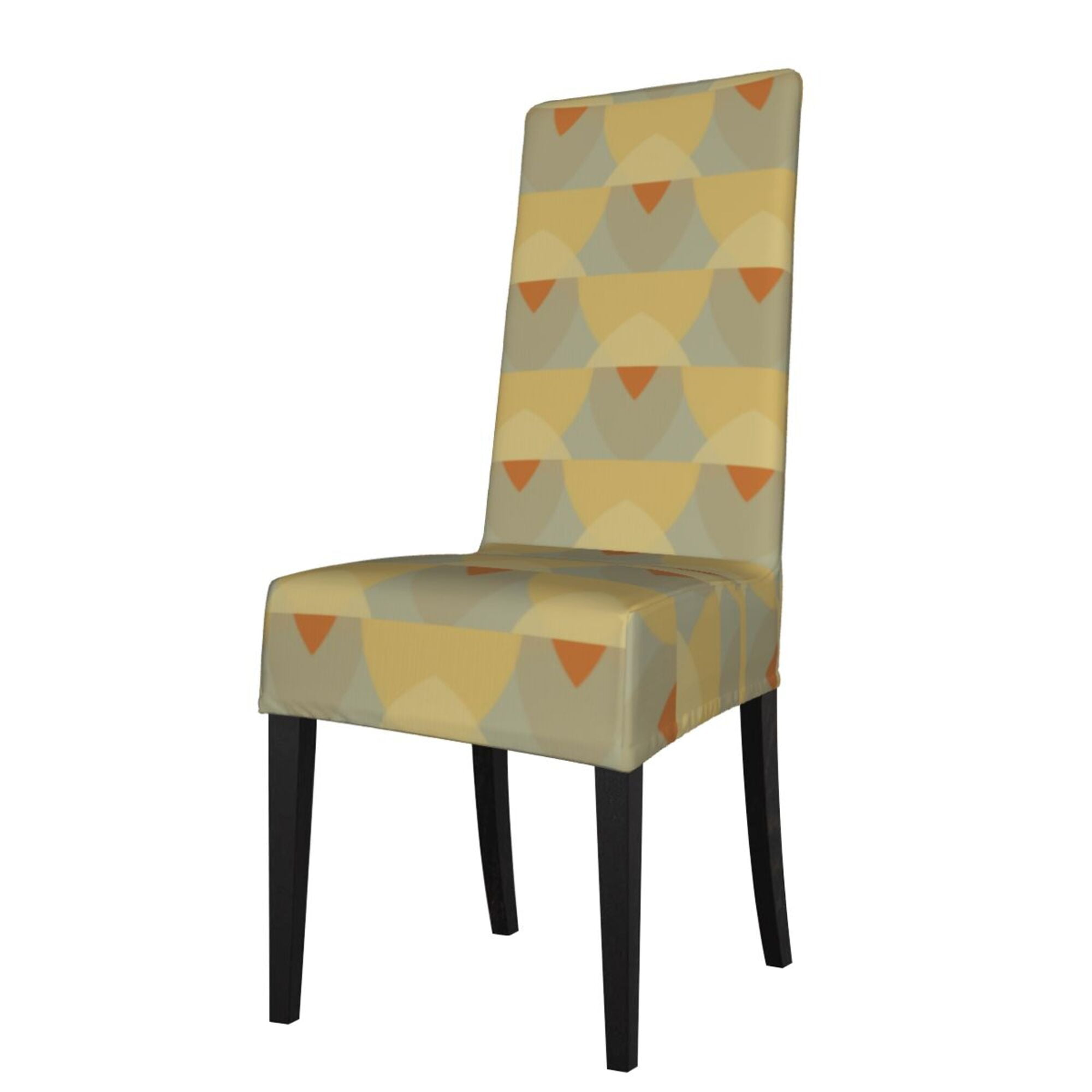 ZICANCN Yellow Abstract Geometry Chair Protectors Seat Covers , Dining ...