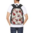thumbnail image 4 of Fotbe Rose Flowers Pattern Student Backpack –School backpack Large Capacity Durable and Ergonomic Backpack with Laptop Compartment and Multiple Pockets, 4 of 6