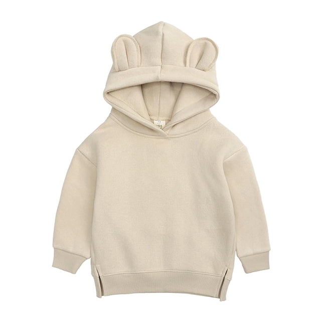DPTALR Chandails à Capuche pour Enfants Printemps Oreilles d'Ours Garçons Filles Chandail Extérieur