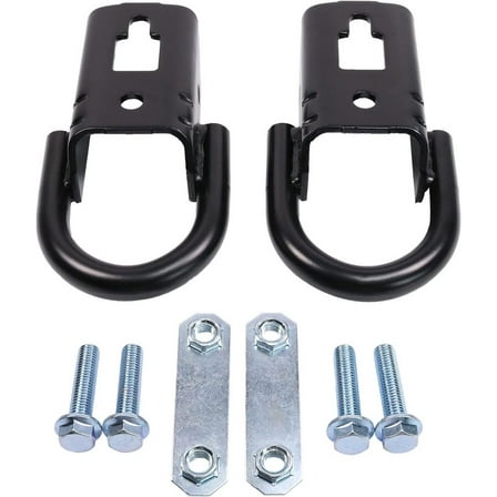 YIUIY Pair Of Tow Hooks For 2015-2021 Ford F-150 F150 Front LH & RH FL3Z17N808A Black