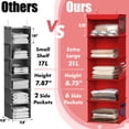 thumbnail image 4 of SimpleHouseware Organisateur Suspendu pour Garde-Robe à 5 Tablettes, Rouge, 4 of 5