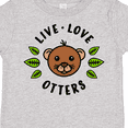 thumbnail image 4 of Inktastic Live Love Otters Boys or Girls Toddler T-Shirt, 4 of 5