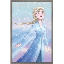 Disney Frozen - Elsa Glance Wall Poster, 14.725" x 22.375" Framed