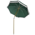 thumbnail image 2 of Safavieh Outdoor Valencia 6.5ft Crank Beach Umbrella, Hunter Green, 2 of 9