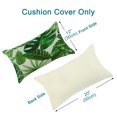thumbnail image 4 of Unique Bargains Leaves Decorative Throw Pillow Cover #3 12" x 20" 2 Pack, 4 of 7