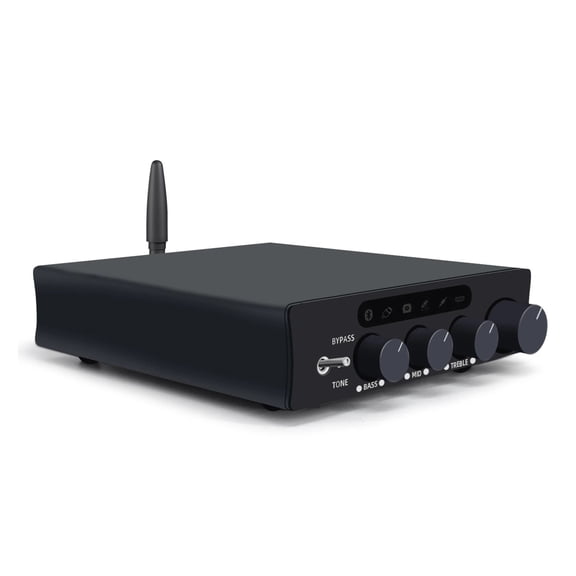 PFFB Amplifier with ARC Bluetooth 5.3 USB Optical Multi-Input Amp Subwoofer for 2.1 Channel