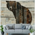 thumbnail image 4 of Orinice Bear Wood Wall Tapestry Unique Style Graphic Tapestries Home Decor Art Living Room Bedroom Apartment Farmhouse Dorm 60x50inch, 4 of 6