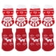 thumbnail image 1 of 8 calcetines navideños cálidos de algodón con temática navideña, antideslizantes, para perros y gatos, talla S, color rojo, estilo 1 y 4, 1 of 5