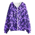 thumbnail image 4 of NMMUED Zip Up Hoodie Women, Graphic Hoodies, Y2k Hoodie, Fall Spring Track Jackets with Pockets, Hooded Sweatshirts for Women, Dark Purple 3XL, 4 of 4
