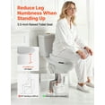 thumbnail image 2 of VEVOR Raised Toilet Seat, 300 lbs Load Capacity, 3.5-Inch Lift Height, Commode Elevated Toilet Seat Riser with Enlarged Opening for Seniors, Elderly, Handicap, Disabled, and Adults, Fits Round Bowl, 2 of 9