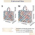 thumbnail image 2 of FORMRS Womens Corduroy Tote Bag Crossbody Shoulder Handbag with Pocket, Red Art Pattern, 2 of 7