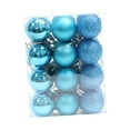 thumbnail image 1 of 24 Piezas Adornos de Bolas Colgantes para de Navidad Juego de Decoración de de Navidad Adornos Navideños para Fiesta de Cumpleaños, 1 of 8
