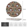 thumbnail image 2 of Disketp Santa Claus cute Ceramic Plate Dinner Plates Bone China Decorative Plates Art Ceramic Ornaments for Wall Hanging Decoration -7in, 2 of 6