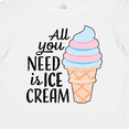 thumbnail image 4 of Inktastic All You Need is Ice Cream with Ice Cream Cone Boys or Girls Baby T-Shirt, 4 of 5