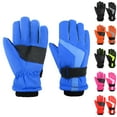 thumbnail image 4 of CPNG Kid Boys Girls Windproof Winter Gloves Thickened Thermal Cold Weather Ski Gloves Warm Insulation Snow Play Accessories Safe Reflective Flexible Grip Design, 4 of 5