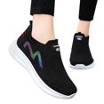 thumbnail image 3 of NOKIO Women's S𝗅ip On Sneakers Lightweight Soft Sole Shoes Breathable Fly Woven Mesh Sneakers Laceless Hands-Free Running Shoes Comfortable Athlet𝗂c Shoes Casual Fashion Non-S𝗅ip Walking Shoes, 3 of 8