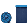 thumbnail image 2 of Yoga Non Slip Yoga Mat, Body Alignment System, TPE Material - Textured Non Slip Surface and Optimal Cushioning,72"x 26" Thickness 1/4", 2 of 7