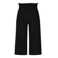 thumbnail image 3 of Women Ruffled Wide-leg Pants  Summer Casual Loose High Waist Solid Color Trousers, 3 of 4