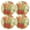 Red, variant on Ryvnso Tulip Floral Round Plate Mats Dining Table Placemat Set of 4 for Holiday Decoration