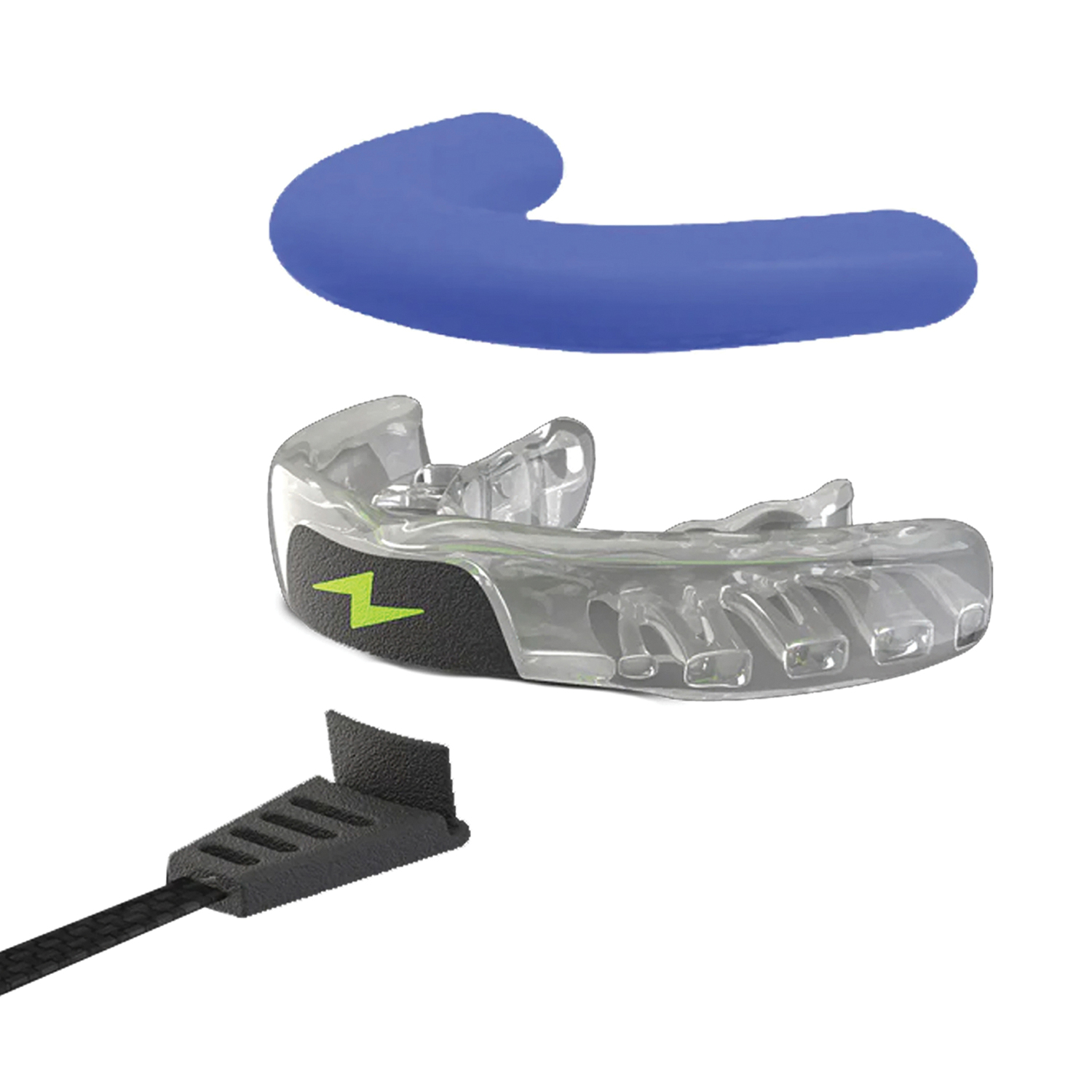 Zone Mouthguard Impact EVA and PVS Athletic Mouthguard, No Flavor (Youth, Cobalt Blue Putty) , ZAYLN001A