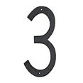 thumbnail image 2 of Montague Metal Products THN-3 10 In. Textured Modern Font Individual House Number 3, 2 of 3