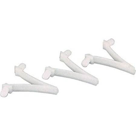 Butterfly V-Clips for Pool Brush, Leaf rake, Vaccum Handle Standard Poles, 3pcs