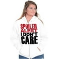 thumbnail image 3 of Spoiler Alert Rude Sarcastic Humor Zip Up Hoodie Men's Women's Brisco Brands S, 3 of 6