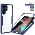 thumbnail image 3 of Funda de cuerpo completo para Samsung, carcasa protectora frontal y trasera de lujo, transparente, 360, para S24 S23 S22 Ultra S21 FE Plus A53 A52 A32 A34 A13 A23 A54 5G, 3 of 5