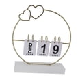thumbnail image 1 of Modern Design Metal LED Perpetual Flip Calendar, Soft Lighting for Home Decor, Easy, 1 of 7