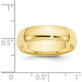 thumbnail image 5 of 10K Yellow Gold 10Ky 6mm Ltw Comfort Fit Band Size 11.5 Made In United States 1cfl060-11.5, 5 of 6