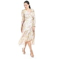thumbnail image 2 of Vestido vaporoso de manga larga Roman Fashion /Juvenil, 3014 (Lila / Amarillo) lila G, 2 of 5