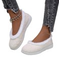 thumbnail image 2 of YOUYEDIAN Loafers for Women Fall Winte Fleece Lined Comfortable Warm Slip On Flats Casual Fuzzy Soft Shoes, 2 of 5