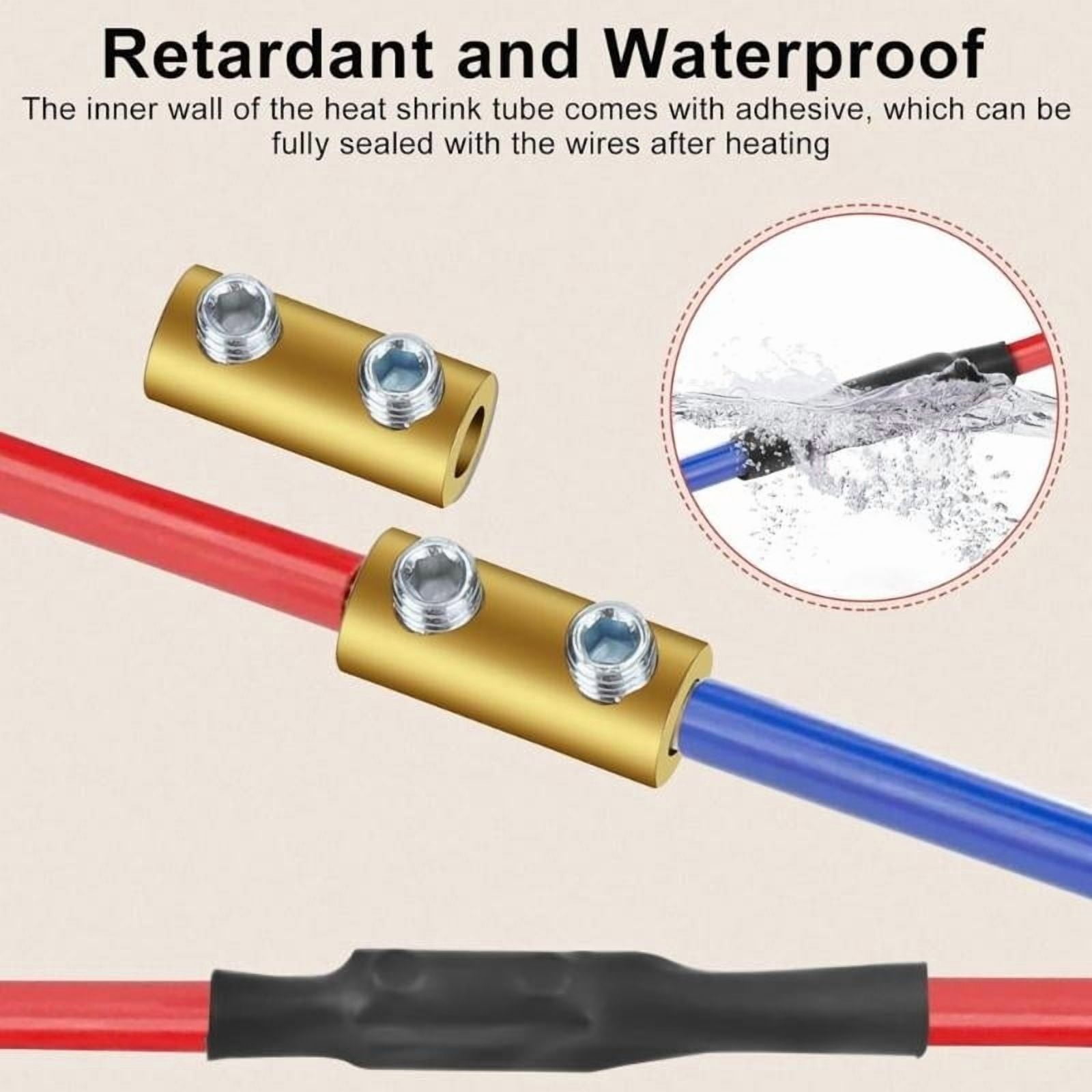 Multipurpose 30pcs 10 AWG Wire Butt Connectors Easy Insulated Straight Crimps for Efficient Electrical Connections