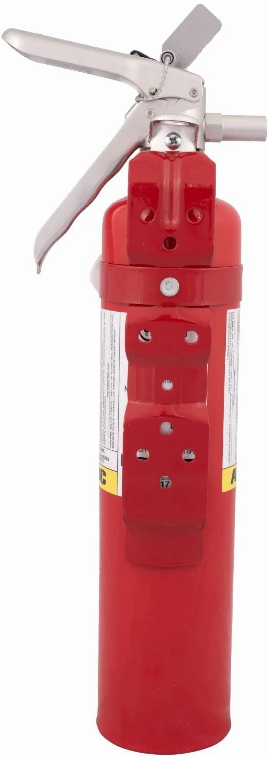 Amerex?? 2.5 Pound Stored Pressure ABC Dry Chemical 1A:10B:C Multi-Purpose Fire Extinguisher For Class A, B And C Fires With Anodized Aluminum Valve, Vehicle Bracket And Nozzle.