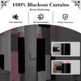 thumbnail image 3 of Cortinas opacas, color rosa tirot, 100% opacas, 240 x 245 cm, 2 paneles, 3 of 7