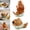 B, variant on Fountain Spitter, Ceramic Carp Statue Traditional Style and Home Decor Figurine for Good Fortune Yellow, Fish Figurines