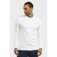 thumbnail image 2 of Knocker Men's Long Sleeve 3-Button Classic Athletic Henley Tee Shirts Top (S-3XL), 2 of 4