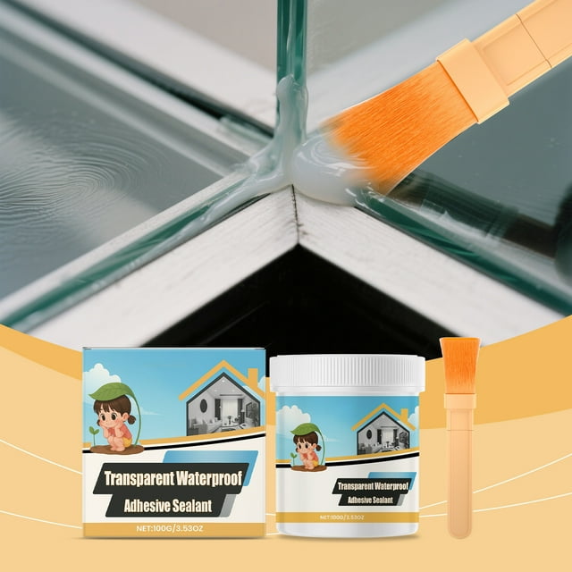 Sellador transparente impermeable para el hogar, fácil de aplicar y rellenar, 100 ml. Herramientas y mejoras para el hogar.