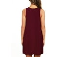 thumbnail image 3 of Women’s Tank Casual Dress Summer Loose T-Shirt Dresses Sleeveless Sundress with Pockets, 3 of 4
