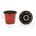 thumbnail image 5 of 100pcs Plastic Plant Nursery Pots Seedling Flower Plant Container And Seed Starting Pots Reusable,4 Inch, 5 of 5