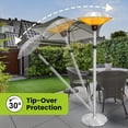 thumbnail image 5 of Gorilla Gadgets 1500W Free Standing Patio Heater for Outdoor and Indoor Heating with Adjustable Height. Stainless Steel, 5 of 8