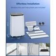 thumbnail image 3 of TEQIN Portable Air Conditioner, 3-in-1 Cooling, Dehumidifying, and Fan Modes,14,000 BTU for Rooms up to 750 Sq. Ft., Portable AC with Remote Control and Window Kit, 3 of 5