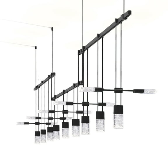 Sonneman S1p36k-Jr180662 Suspenders Led 3-Bar Offset Linear Pendant - Black