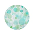 thumbnail image 2 of JSDART Serviette de Plage Ronde 60 Pouces Couverture Colorée Enfants Cercles Abstraits Bleu Vert Orange Tapis de Voyage Circulaire Jeté de Plage, 2 of 2
