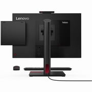 Lenovo ThinkCentre M70q Gen 5 12TD001KUS Desktop Computer - Intel Core i7 14th Gen i7-14700T - vPro Technology - 16 GB - 512 GB SSD - Tiny - Black - Intel Q670 Chip - Windows 11 Pro - Intel UHD Gra...
