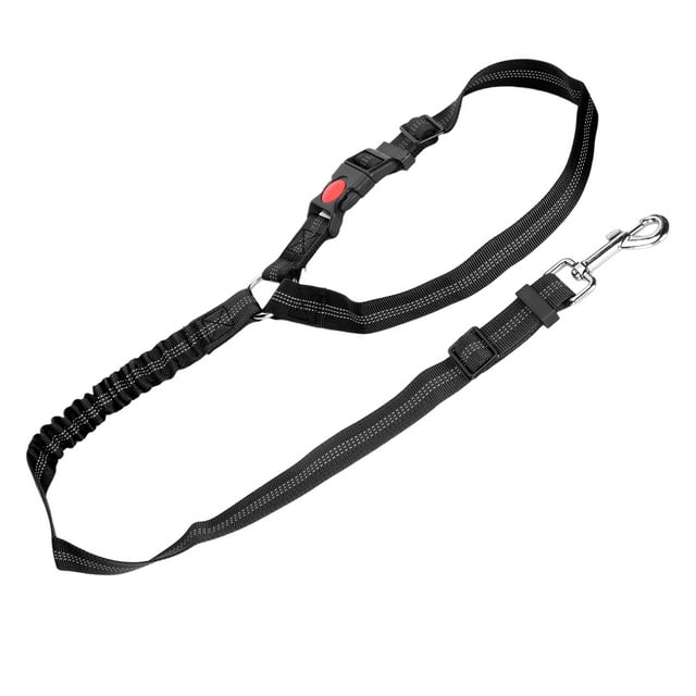 Cinturón de Seguridad para Mascotas, Cinturón de Seguridad Ajustable Párrica Reposacabeza Con Fuerte Hebilla Giratoria, Práctica Correa de Seguridad Reflectante de Nailon para