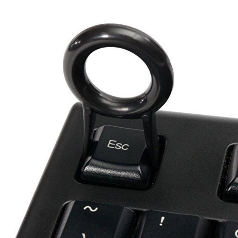 Ducky Style Key Puller Keycap Puller Key Cap Remover for Keyboard Black 