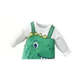 thumbnail image 4 of Bellafa 0-18 Months Baby Boys Cartoon Jumpsuit Infant Fall Spring Romper Bodysuit Newborn Long Sleeve Coming Home Outfits, 4 of 6