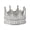 White, variant on .925 Sterling Silver Crown of the Throne Eternity CZ Bling Ring
