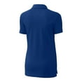 thumbnail image 3 of Women's Cutter & Buck Royal Kansas Jayhawks Advantage Tri-Blend Pique Polo, 3 of 3